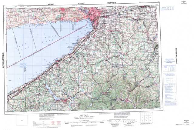 Purchase Buffalo Topographic Map 030L at 1:250,000 scale