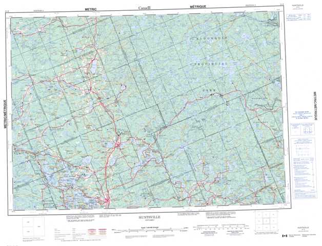 Purchase Huntsville Topographic Map 031E at 1:250,000 scale
