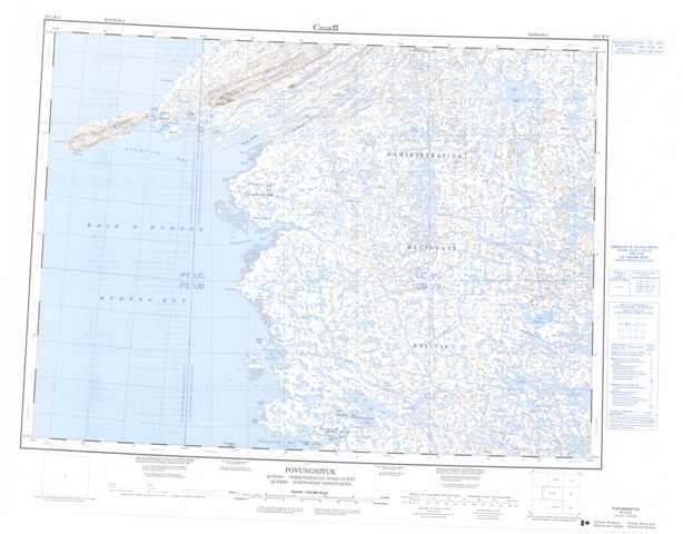 Purchase Povungnituk Topographic Map 035C at 1:250,000 scale