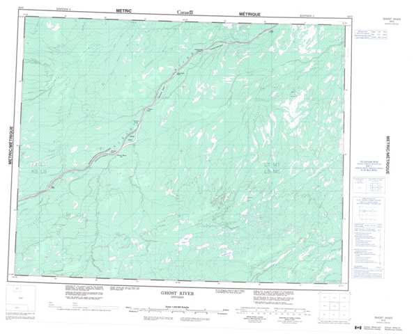 Purchase Ghost River Topographic Map 042O at 1:250,000 scale