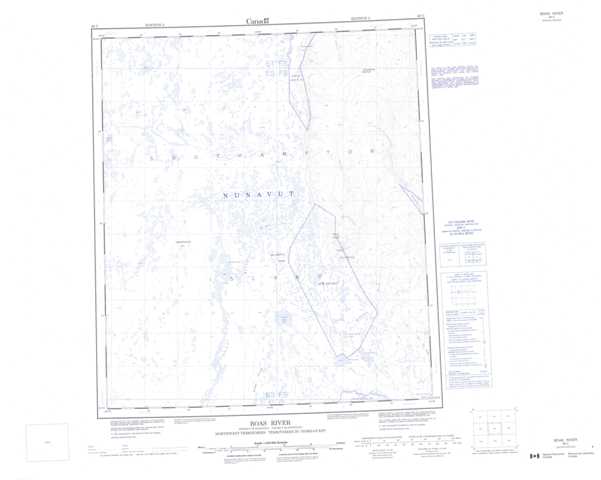 Purchase Boas River Topographic Map 046C at 1:250,000 scale