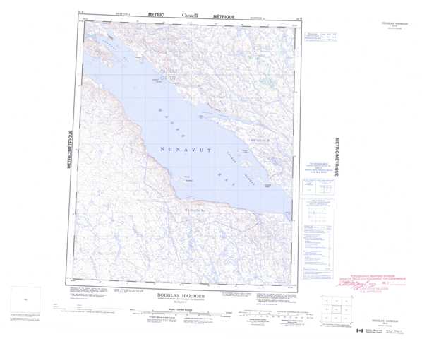 Purchase Douglas Harbour Topographic Map 056H at 1:250,000 scale