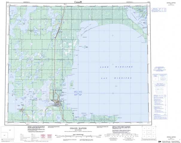 Purchase Grand Rapids Topographic Map 063G at 1:250,000 scale
