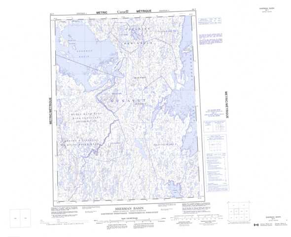 Purchase Sherman Basin Topographic Map 066P at 1:250,000 scale