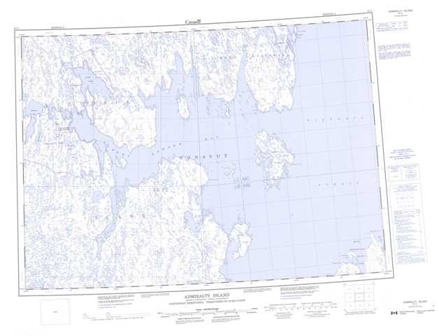 Purchase Admiralty Island Topographic Map 067C at 1:250,000 scale