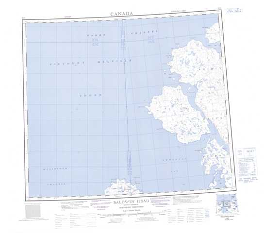 Purchase Baldwin Head Topographic Map 068C at 1:250,000 scale