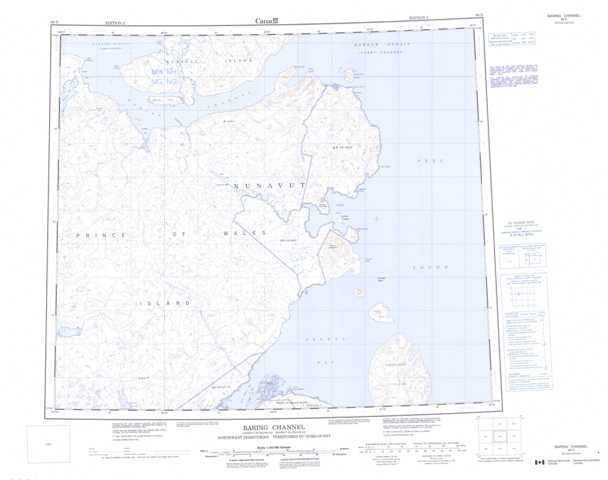 Purchase Baring Channel Topographic Map 068D at 1:250,000 scale
