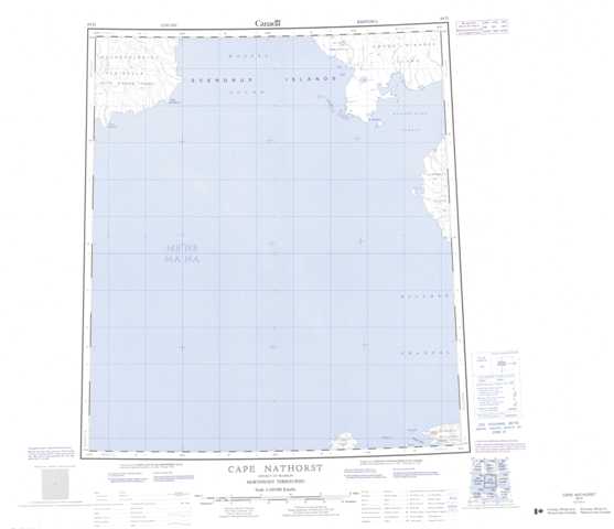 Purchase Cape Nathorst Topographic Map 069D at 1:250,000 scale