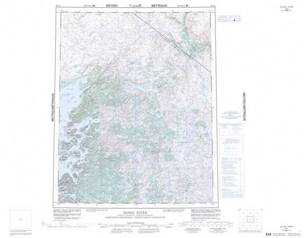 Purchase Sloan River Topographic Map 086K at 1:250,000 scale