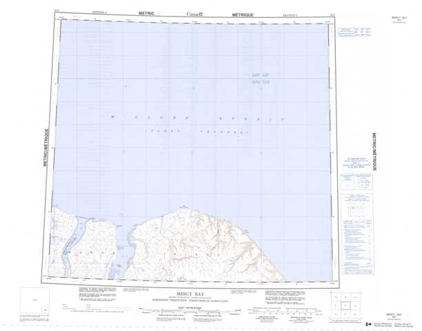 Purchase Mercy Bay Topographic Map 088F at 1:250,000 scale