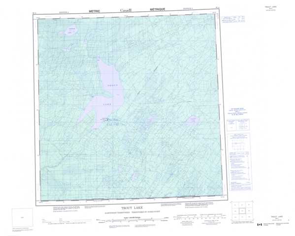 Purchase Trout Lake Topographic Map 095A at 1:250,000 scale