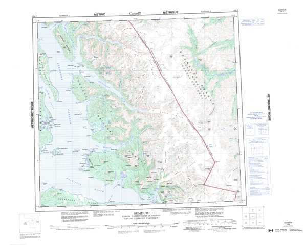 Purchase Sumdum Topographic Map 104F at 1:250,000 scale