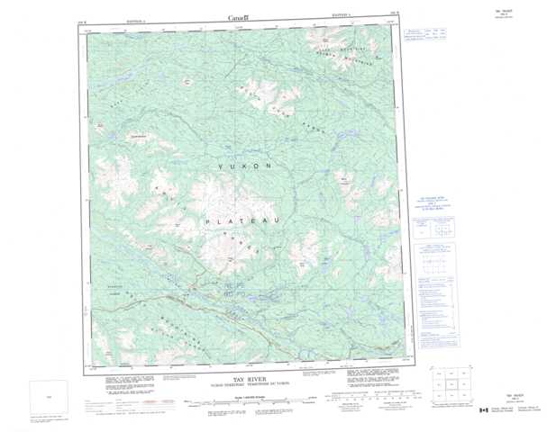 Purchase Tay River Topographic Map 105K at 1:250,000 scale