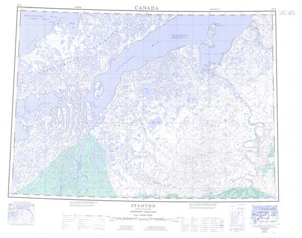 Purchase Stanton Topographic Map 107D at 1:250,000 scale
