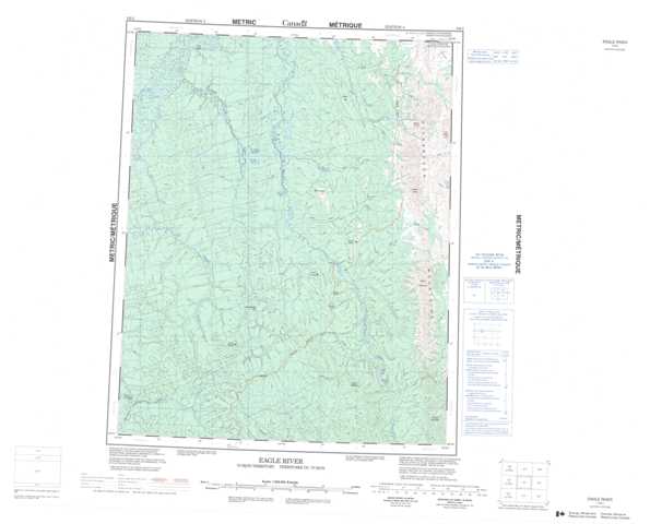 Purchase Eagle River Topographic Map 116I at 1:250,000 scale