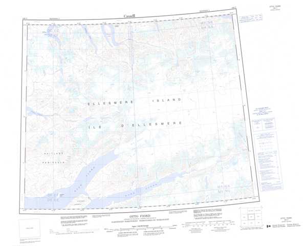 Purchase Otto Fiord Topographic Map 340C at 1:250,000 scale