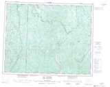 022P LAC FOURNIER Topographic Map Thumbnail - St. Lawrence NTS region