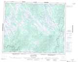 023A LAC JOSEPH Topographic Map Thumbnail - Central Lakes NTS region