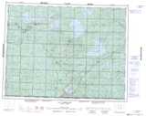 032F LAC WASWANIPI Topographic Map Thumbnail - Reservoirs NTS region