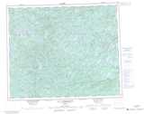 033A LAC ROSSIGNOL Topographic Map Thumbnail - James Bay NTS region