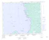 033D EASTMAIN Topographic Map Thumbnail - James Bay NTS region