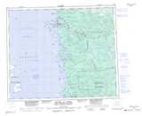 033E RIVIERE AU CASTOR Topographic Map Thumbnail - James Bay NTS region