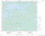033G LAC DE LA FREGATE Topographic Map Thumbnail - James Bay NTS region
