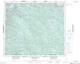 033O LAC MONTROCHAND Topographic Map Thumbnail - James Bay NTS region