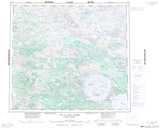034B LAC A L'EAU CLAIRE Topographic Map Thumbnail - Nunavik NTS region
