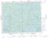 052J SIOUX LOOKOUT Topographic Map Thumbnail - Ontario West NTS region