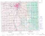 062H WINNIPEG Topographic Map Thumbnail - Manitoba South NTS region