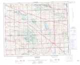 062M YORKTON Topographic Map Thumbnail - Manitoba South NTS region