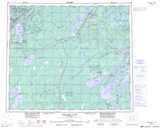 063J WESKUSKO LAKE Topographic Map Thumbnail - Lake Winnipeg NTS region