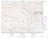 072E FOREMOST Topographic Map Thumbnail - Prairies South NTS region