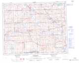 072N KINDERSLEY Topographic Map Thumbnail - Prairies South NTS region