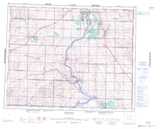 072O ROSETOWN Topographic Map Thumbnail - Prairies South NTS region