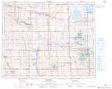 072P WYNYARD Topographic Map Thumbnail - Prairies South NTS region