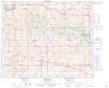 073A MELFORT Topographic Map Thumbnail - Prairies North NTS region