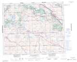 073C NORTH BATTLEFORD Topographic Map Thumbnail - Prairies North NTS region