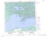 074N TAZIN LAKE Topographic Map Thumbnail - Athabasca NTS region