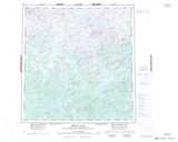 075H RENNIE LAKE Topographic Map Thumbnail - Reliance NTS region