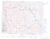 082I GLEICHEN Topographic Map Thumbnail - Rockies South NTS region