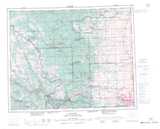 082O CALGARY Topographic Map Thumbnail - Rockies South NTS region