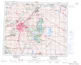 083H EDMONTON Topographic Map Thumbnail - Central AB NTS region