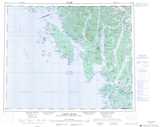 103A LAREDO SOUND Topographic Map Thumbnail - Pacific Coast NTS region