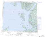103J PRINCE RUPERT Topographic Map Thumbnail - Pacific Coast NTS region