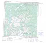 105B WOLF LAKE Topographic Map Thumbnail - Goldrush NTS region