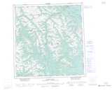 105F QUIET LAKE Topographic Map Thumbnail - Goldrush NTS region