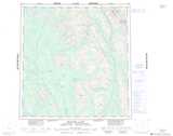105H FRANCES LAKE Topographic Map Thumbnail - Goldrush NTS region