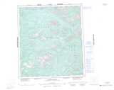 105N LANSING RANGE Topographic Map Thumbnail - Goldrush NTS region
